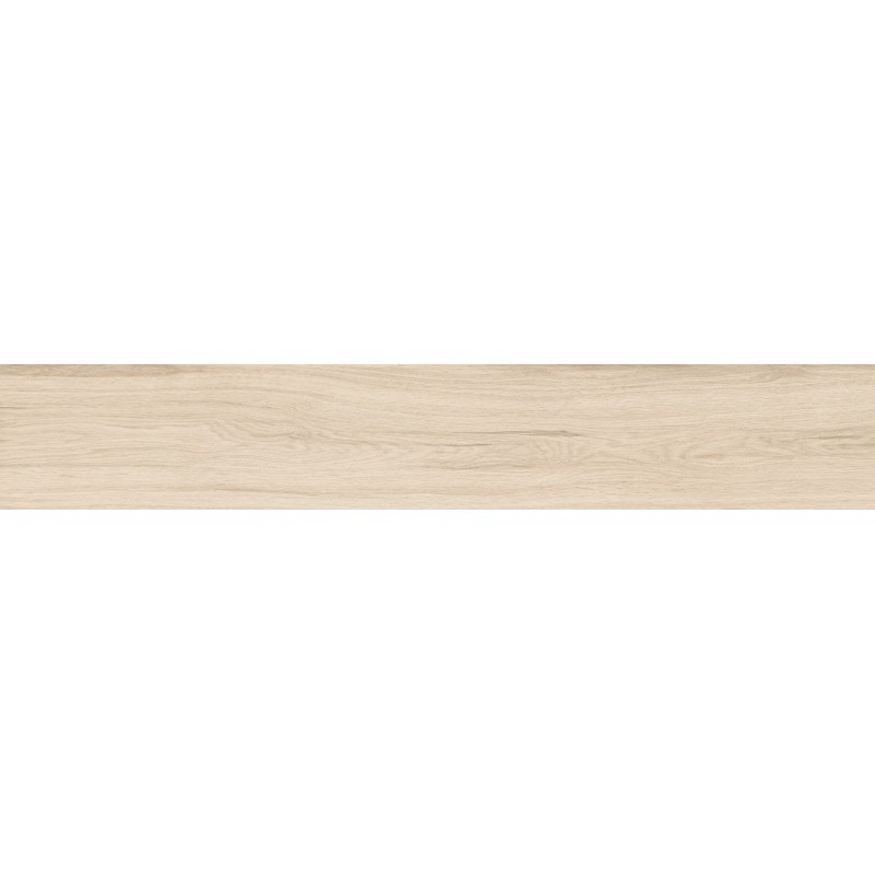 Mexen Hirera Avorio geglazuurde grès gerectificeerd G1, houtlook tegel voor vloer en wand 120 x 20 cm, mat - TL611-120-020-00