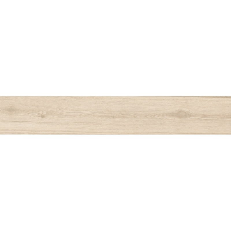 Mexen Hirera Avorio glazed rectified porcelain stoneware tile, wood-like floor-wall 120 x 20 cm, matte - TL611-120-020-00