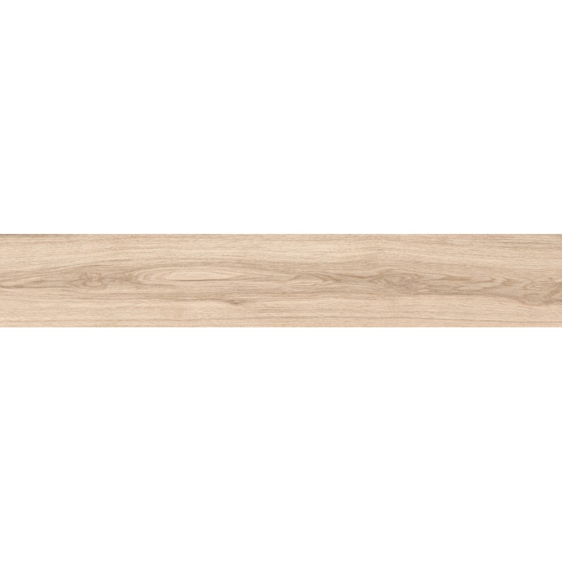 Mexen Hirera Beige glazed porcelain tile rectified G1, wood-like floor-wall tile 120 x 20 cm, matte - TL611-120-020-01