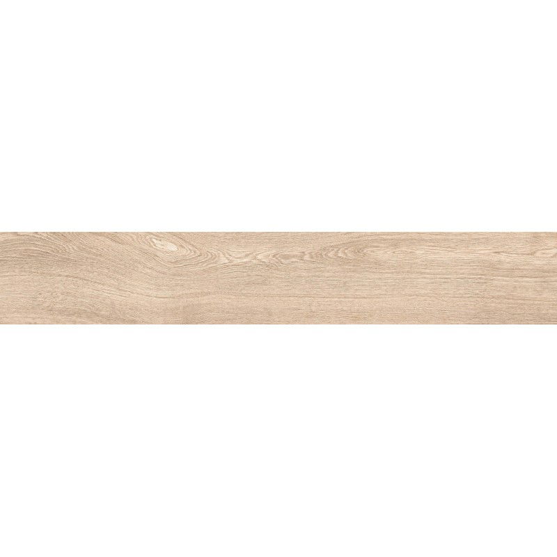 Mexen Hirera Beige glaserad porslinsplatta rek. G1, träliknande golv- och väggplatta 120 x 20 cm, matt - TL611-120-020-01