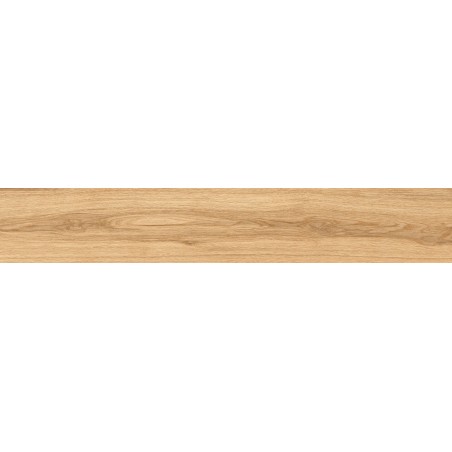 Mexen Hirera Honey gres esmaltado rectificado G1, baldosa efecto madera para suelo y pared 120 x 20 cm, mate - TL611-120-020-04