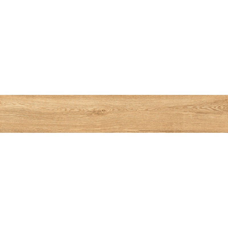 Mexen Hirera Honey gres esmaltado rectificado G1, baldosa efecto madera para suelo y pared 120 x 20 cm, mate - TL611-120-020-04
