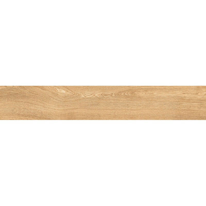 Mexen Hirera Honey gres esmaltado rectificado G1, baldosa efecto madera para suelo y pared 120 x 20 cm, mate - TL611-120-020-04