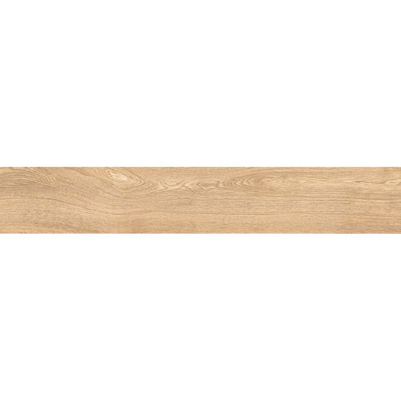 Mexen Hirera Miele glasiertes Feinsteinzeug rekt. G1, holzähnliche Boden- und Wandfliese 120 x 20 cm, matt - TL611-120-020-05