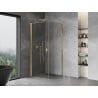 Mexen Mist-B cabine de douche pivotante 70 x 70 cm, transparent, or - 8A2T-070-070-50-00