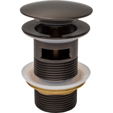 Mexen bouchon clic-clac rond avec trop-plein, graphite - 79920-66