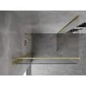 Mexen Mist-B hinged shower enclosure 85 x 80 cm, transparent, brushed gold - 8A2T-085-080-55-00