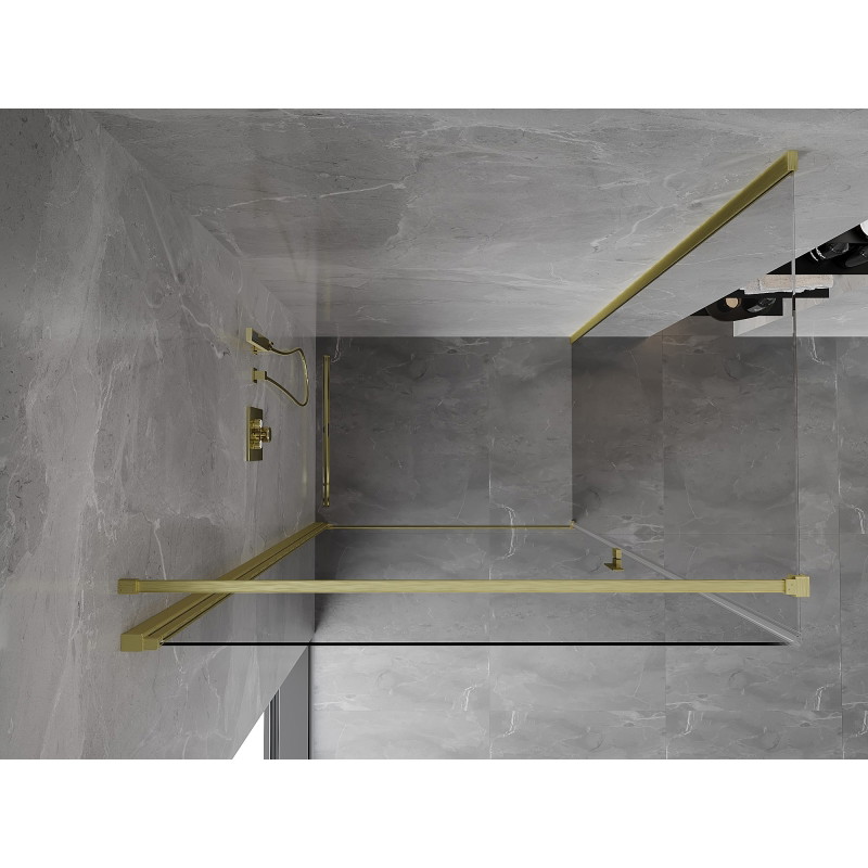 Mexen Mist-B hinged dušikabiin 90 x 85 cm, läbipaistev, kuldne harjatud - 8A2T-090-085-55-00