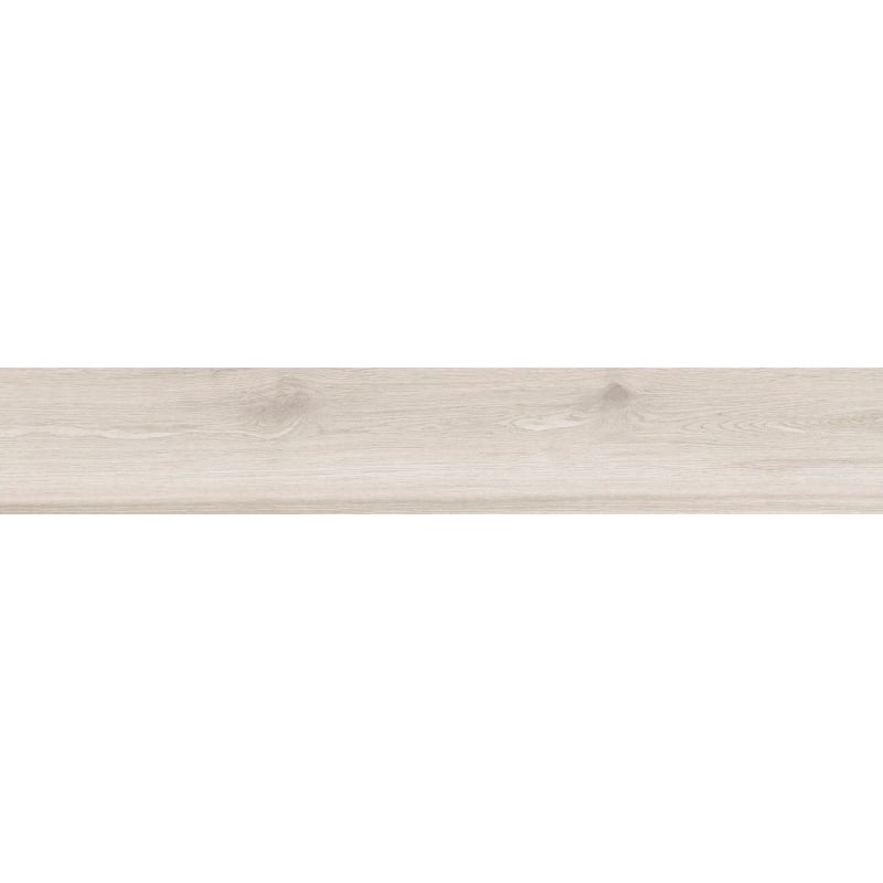 Mexen Hirera White glazed rectified porcelain, wood-like floor-wall tile 120 x 20 cm, matte - TL611-120-020-09