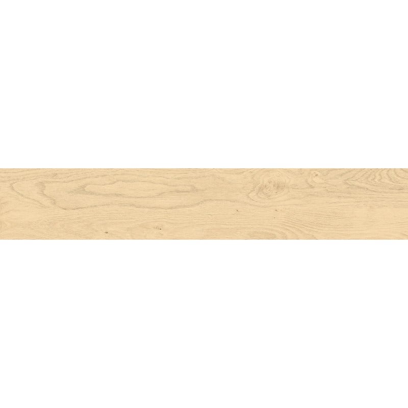 Mexen Wood Ville Ivory Glazed Porcelain Rect. G1, Wood-like Floor and Wall Tile 120 x 20 cm, Carving - TL613-120-020-00