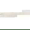Mexen Wood Ville Bianco geglazuurde gerectificeerde gres, houtachtige vloer-muur tegel 120 x 20 cm, carving - TL613-120-020-01