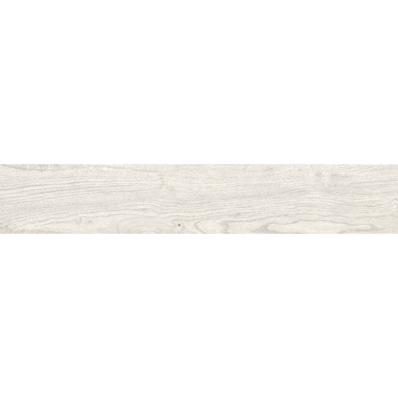 Mexen Wood Ville Bianco glaserad rektifierad porslinsplatta G1, träliknande golv- och väggplatta 120 x 20 cm, carving