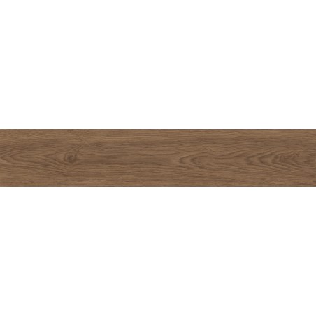 Mexen Savana Pruun klaasitud ja rektsiteeritud G1 keraamiline plaat, puidulaadne põranda-seinaplaat 120 x 20 cm, graveerimine