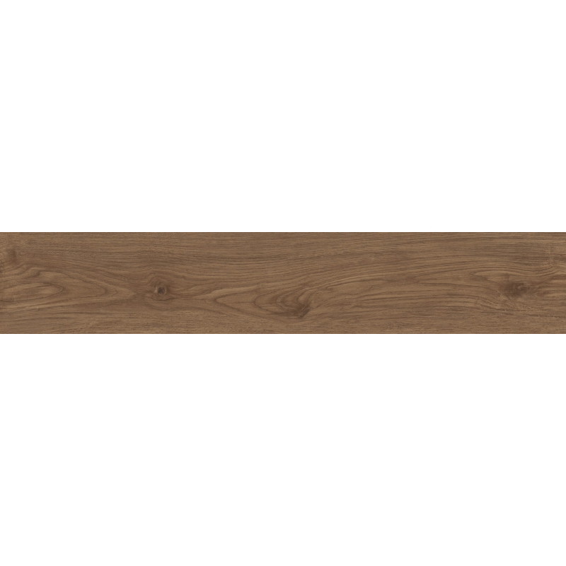 Mexen Savana Pruun klaasitud ja rektsiteeritud G1 keraamiline plaat, puidulaadne põranda-seinaplaat 120 x 20 cm, graveerimine