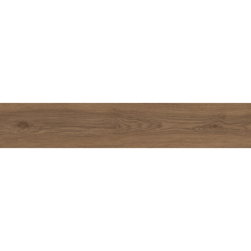 Mexen Savana Pruun klaasitud ja rektsiteeritud G1 keraamiline plaat, puidulaadne põranda-seinaplaat 120 x 20 cm, graveerimine