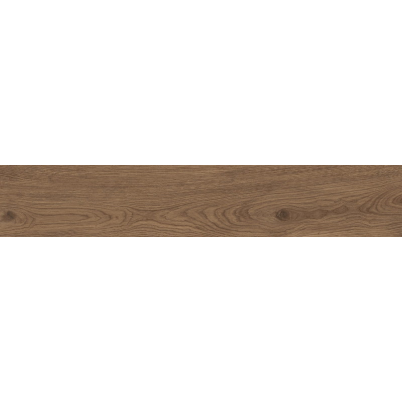 Mexen Savana Pruun klaasitud ja rektsiteeritud G1 keraamiline plaat, puidulaadne põranda-seinaplaat 120 x 20 cm, graveerimine