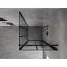 Mexen Mist-B kabina prysznicowa uchylna prawa 90 x 90 cm, czarna kratka, czarna - 8A2T-090-090-70-77-P