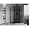 Mexen Mist-B dušinurk, sissepoole avanev uks paremal 100 x 100 cm, must ruut, must - 8A2T-100-100-70-77-P