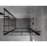 Mexen Mist-B dušinurk parempoolne 70 x 75 cm, must ruudustik, must - 8A2T-070-075-70-77-P