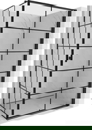 Mexen Mist-B cabine de douche pivotante droite 90 x 120 cm, grille noire, noire - 8A2T-090-120-70-77-P