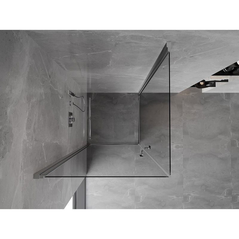 Mexen Mist-B Duo hinged shower enclosure 70 x 70 cm, transparent, chrome - 8A2-070-070-01-00