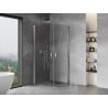 Mexen Mist-B Duo cabine de douche pivotante 70 x 70 cm, transparent, chrome - 8A2-070-070-01-00