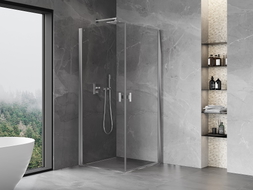 Mexen Mist-B Duo hinged shower enclosure 70 x 70 cm, transparent, chrome - 8A2-070-070-01-00
