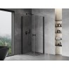Mexen Mist-B Duo kabina prysznicowa uchylna 70 x 70 cm, transparent, czarna - 8A2-070-070-70-00