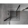 Mexen Mist-B Duo kabina prysznicowa uchylna 75 x 75 cm, transparent, czarna - 8A2-075-075-70-00