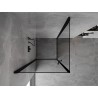 Mexen Mist-B Duo kabina prysznicowa uchylna 70 x 70 cm, czarna ramka, czarna - 8A2-070L-070P-70-70