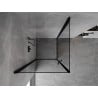 Mexen Mist-B Duo 80 x 80 cm Hinged Shower Enclosure, Black Frame, Black - 8A2-080L-080P-70-70