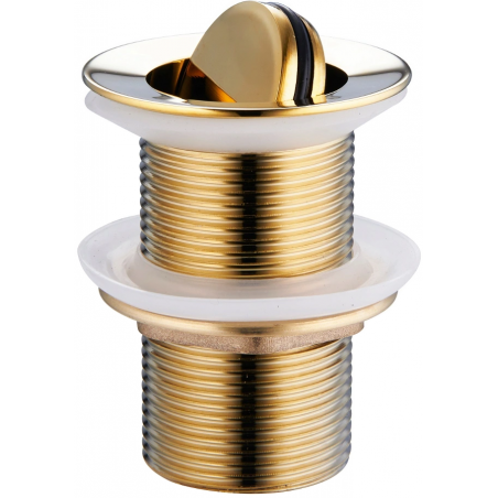 Mexen tampão de lavar louça clic-clac giratório, dourado - 79913-50