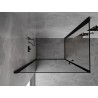 Mexen Mist-B Duo klizna tuš-kabina 70 x 80 cm, crni okvir, crna - 8A2-070L-080P-70-70
