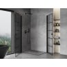 Mexen Mist-B Duo Hinged Shower Enclosure 100 x 70 cm, Black Grid, Black - 8A2-100L-070P-70-77
