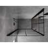 Mexen Mist-B Duo pregrađena tuš kabina s vratima 70 x 80 cm, crna rešetka, crna - 8A2-070L-080P-70-77