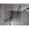 Mexen Mist-B Duo 85 x 85 cm Hinged Shower Enclosure, Transparent, Brushed Copper - 8A2-085-085-65-00