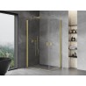 Mexen Mist-B Duo hinged shower enclosure 100 x 70 cm, transparent, brushed gold - 8A2-100-070-55-00