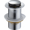 Mexen kleine ronde klik-klak stop, chroom - 79915-00