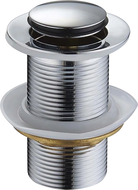 Mexen click-clack plug klein rond, chroom - 79915-00