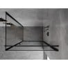 Mexen Mist-B shower enclosure right-hinged 90 x 80 cm, black frame, black - 8A2T-090-080-70-70-P