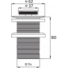 Mexen Klick-Klack Ablassventil klein rund, chrom - 79915-00