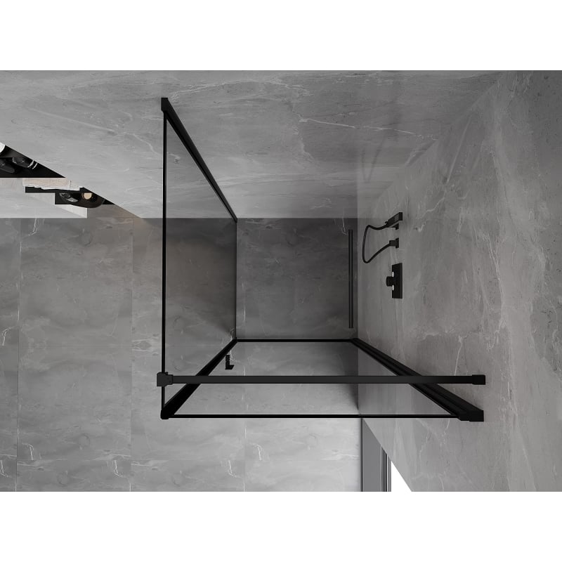 Mexen Mist-B parema avaneva dušinurk 90 x 90 cm, must raam, must - 8A2T-090-090-70-70-P