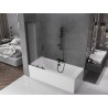 Mexen Velar L kahe tiivaga vannitoa ekraan, 70 x 150 cm, matt, must - 896-070-003-31-70