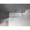 Mexen Velar L vanni kaheosaline lükanduks 80 x 150 cm, jäätunud, kroom - 896-080-003-31-01