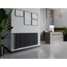 Mexen CVH10 Hügieeniline paneelradiaator 600 x 2600 mm, alumine ühendus, 1624 W, antratsiit - W610H-060-260-66