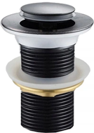 Mexen Klick-Klack-Stöpsel klein rund, schwarz - 79915-70