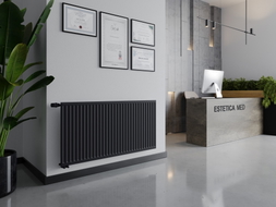 Mexen CVH10 Hügieeni paneelradiaator 300 x 2200 mm, alumine ühendus, 728 W, antratsiit - W610H-030-220-66
