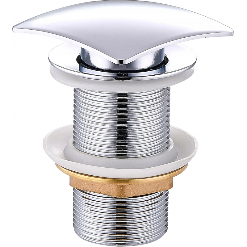 Mexen click-clack vierkante sluiting, chroom - 79916-00