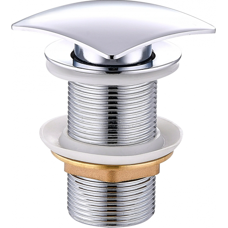 Mexen neliönmuotoinen klik-kiu korkki, kromi - 79916-00