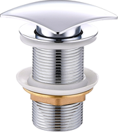 Mexen bouchon clic-clac carré, chrome - 79916-00